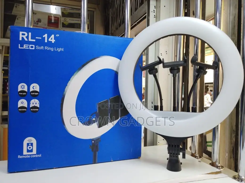 14 Inch Rl-14 Led Ring Light Kit With Stand Remote