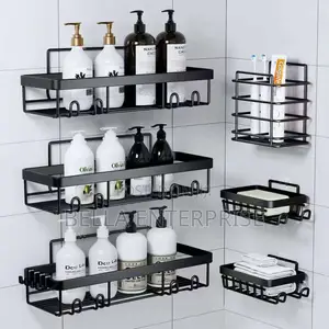 Restocked 6pcs Set Shower Caddy Shelf/Bathroom Organizer