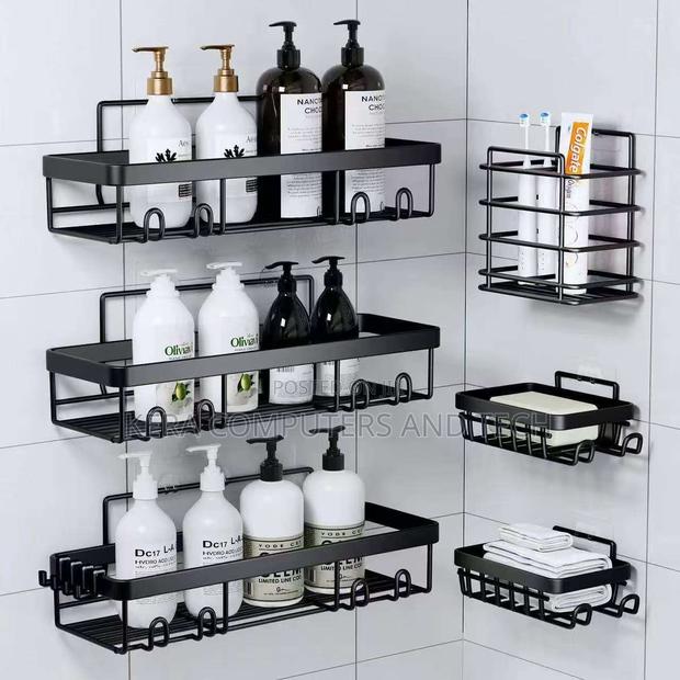 Restocked 6pcs Set Shower Caddy Shelf/Bathroom Organizer