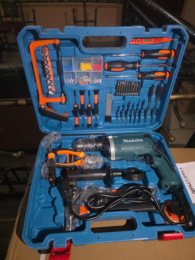 Makita Corded Drill With Toolset Complete