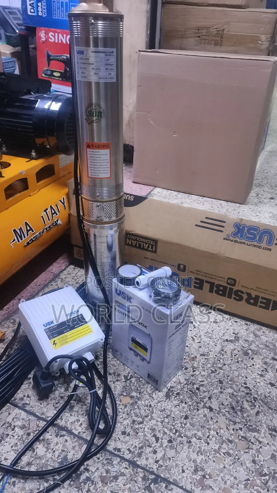 Commercial 0.75hp Submersible Usk Water Pump