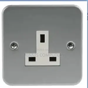 Powermax 13a 1gang Socket Metallic