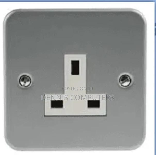 Powermax 13a 1gang Socket Metallic