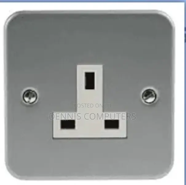 Powermax 13a 1gang Socket Metallic