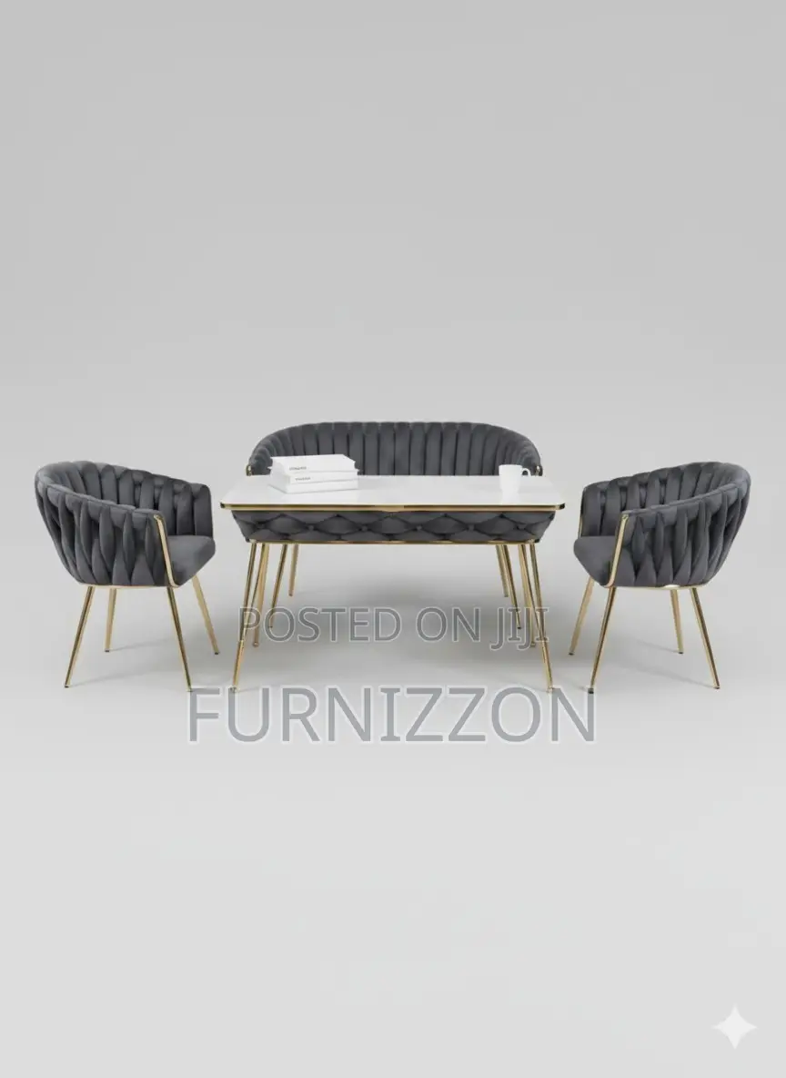 Elegant Two Seater Marble Dining Set for Home