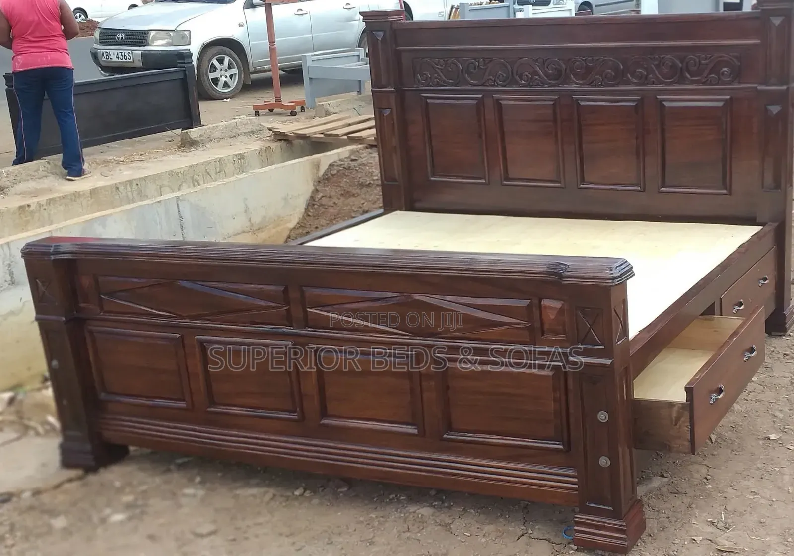 Wooden Storage Bed
