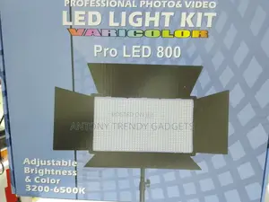 Led 800 Continuous Video Light With Stand & Power Options