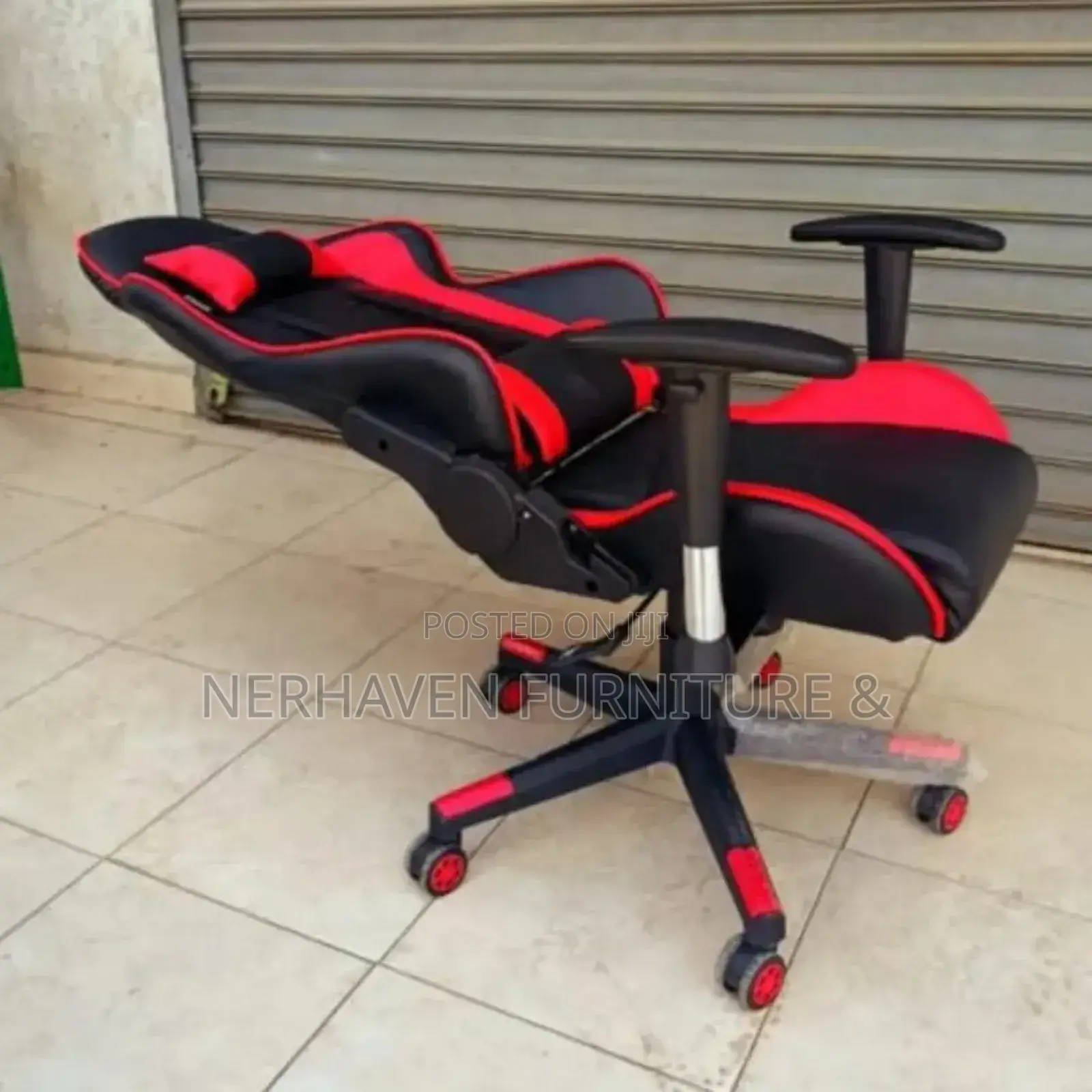 Premium High-Back Gaming Chair With Lumbar Support