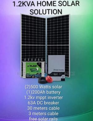 1200 Watts Off-Grid Home Solar Package Complete - main view