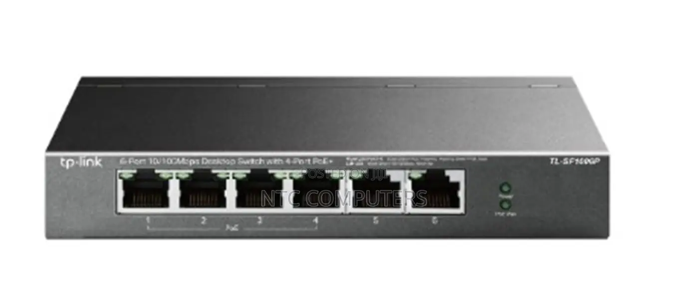 Tp-Link Tl-Sf1006p — 6-Port 10/100mbps Desktop Switch With 4-Port Poe+