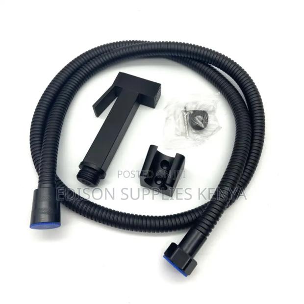 Arabic Shower Black Matte Shattaf Stainless Metal Bidet Spray