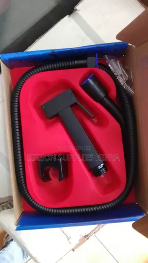 Arabic Shower Black Matte Shattaf Stainless Metal Bidet Spray