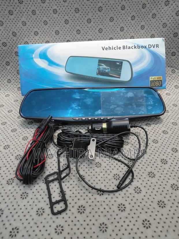 2-Lens Full Hd 1080p Rearview Mirror Dash Cam | Front Rear Camera
