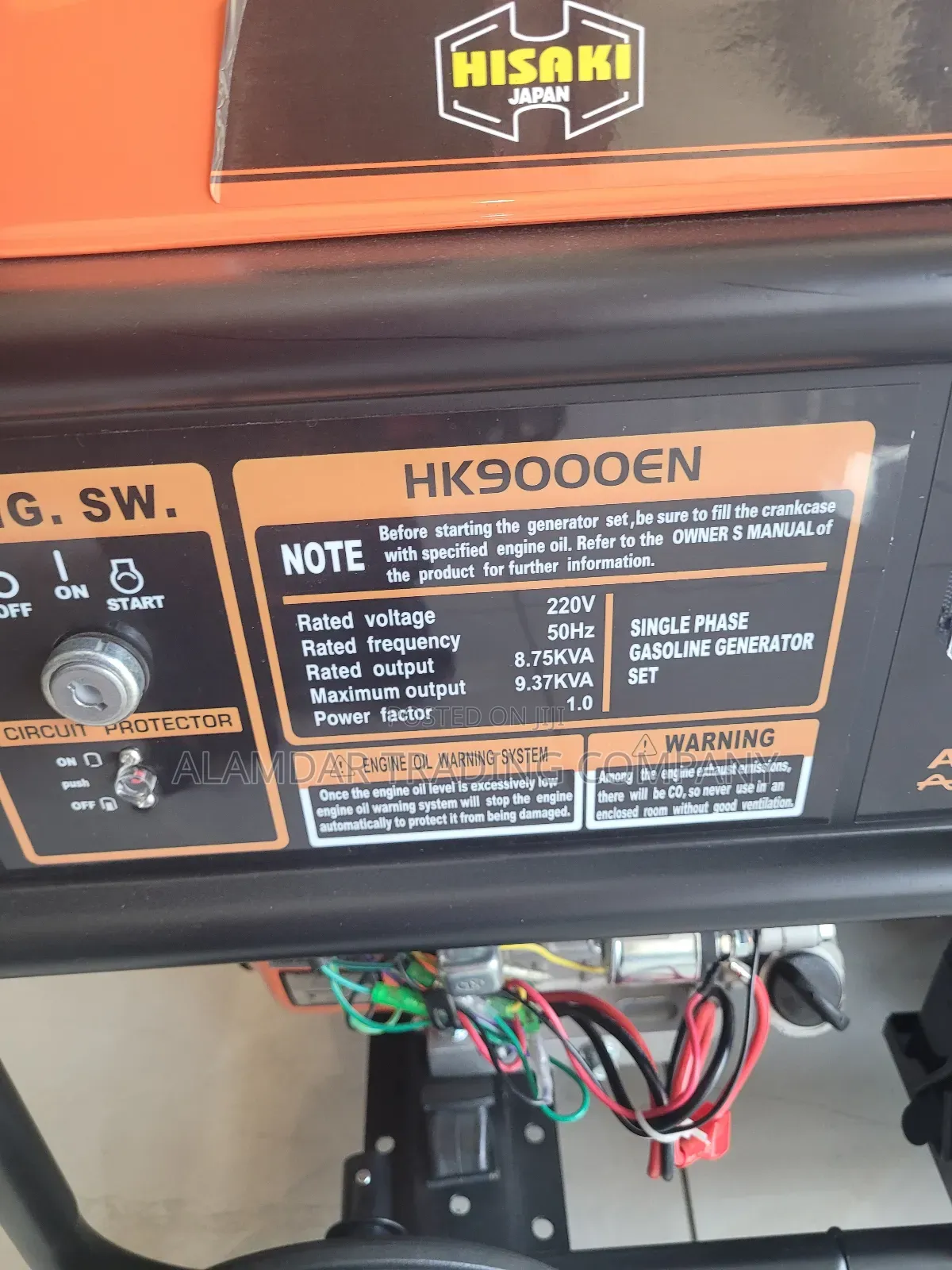 9kva Generator Hisaki Japan