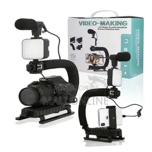 U-Shape Video Rig Stabilizer Kit for Phones Cameras Vlogging Bracket