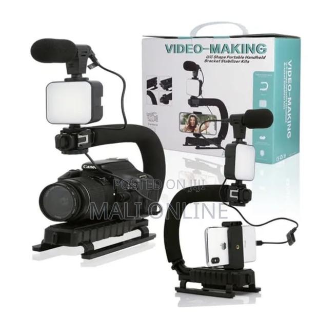 U-Shape Video Rig Stabilizer Kit for Phones Cameras Vlogging Bracket - main view