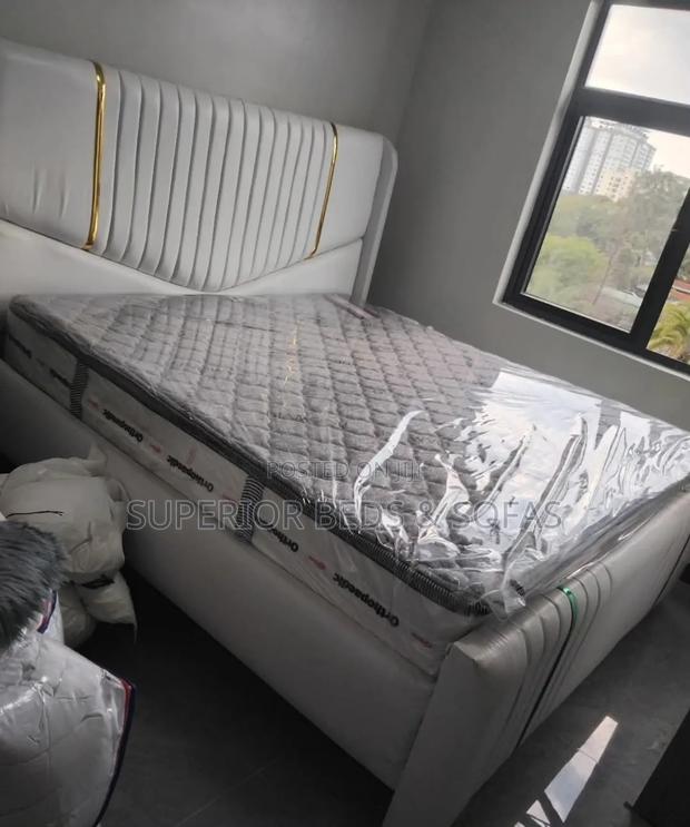 Luxury Upholstered Bed 5 by 6 - main view