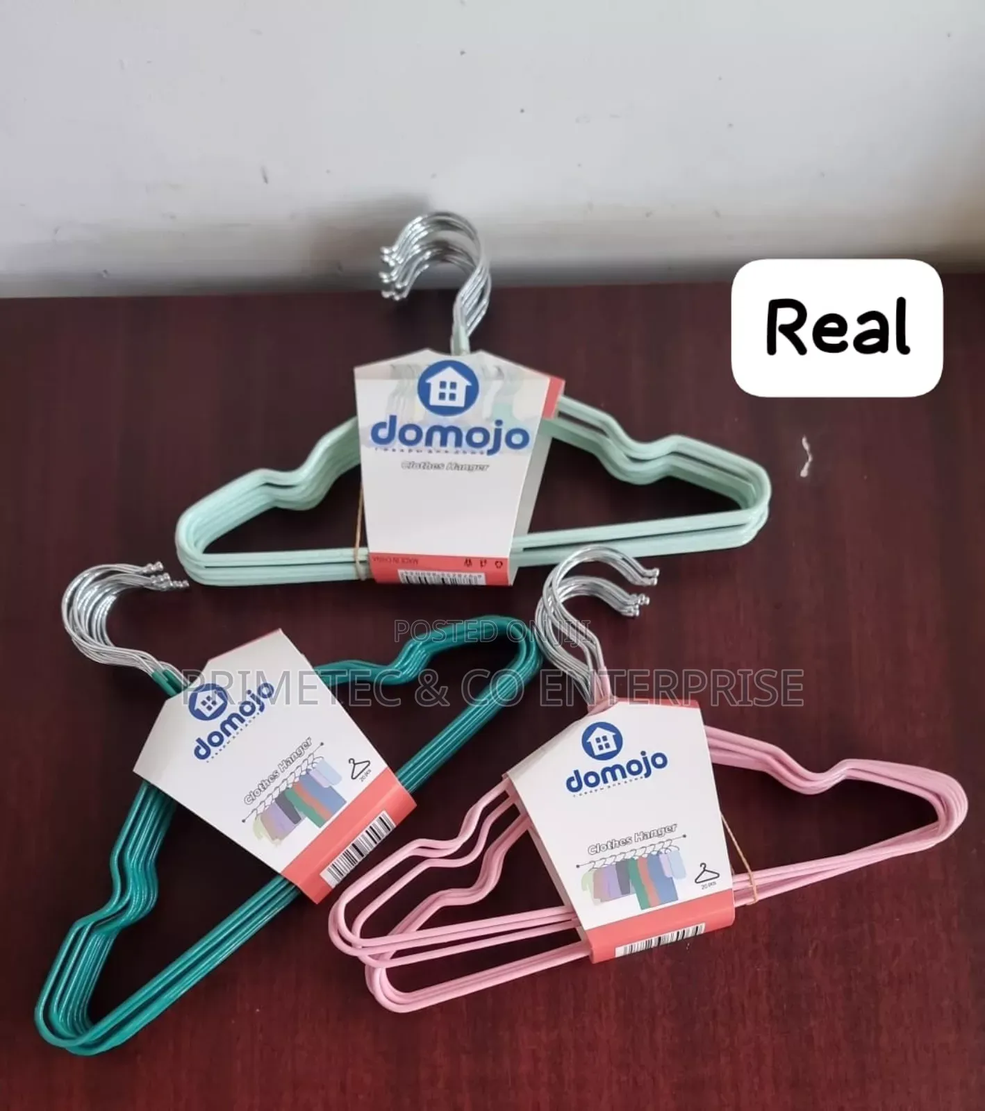 10pc Pack of Stainless Steel Coloured Hangers for Kids Clothes