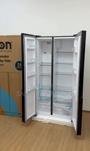 Von Side by Side Refrigerator 442l No Frost Mirror Black
