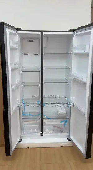 Von Side by Side Refrigerator 442l No Frost Mirror Black