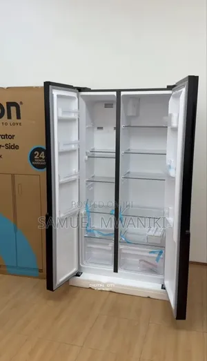 Von Side by Side Refrigerator 442l No Frost Mirror Black