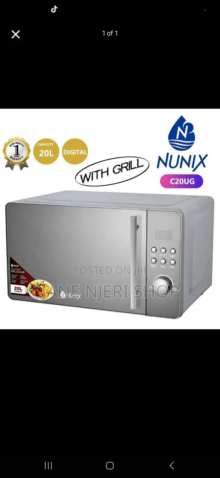 Nunix Digital Microwave With Grill