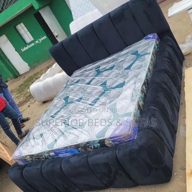 Upholstered Panel Bed Size 5 by 6 - main view