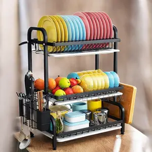 Heavy Duty 3 Layer Dish Rack Kitchen Countertop Organizer