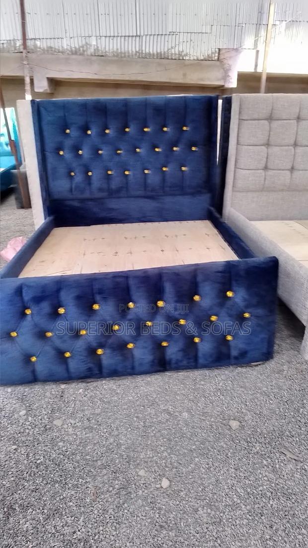 Tufted Velvet Bed Size 5 by 6 - main view
