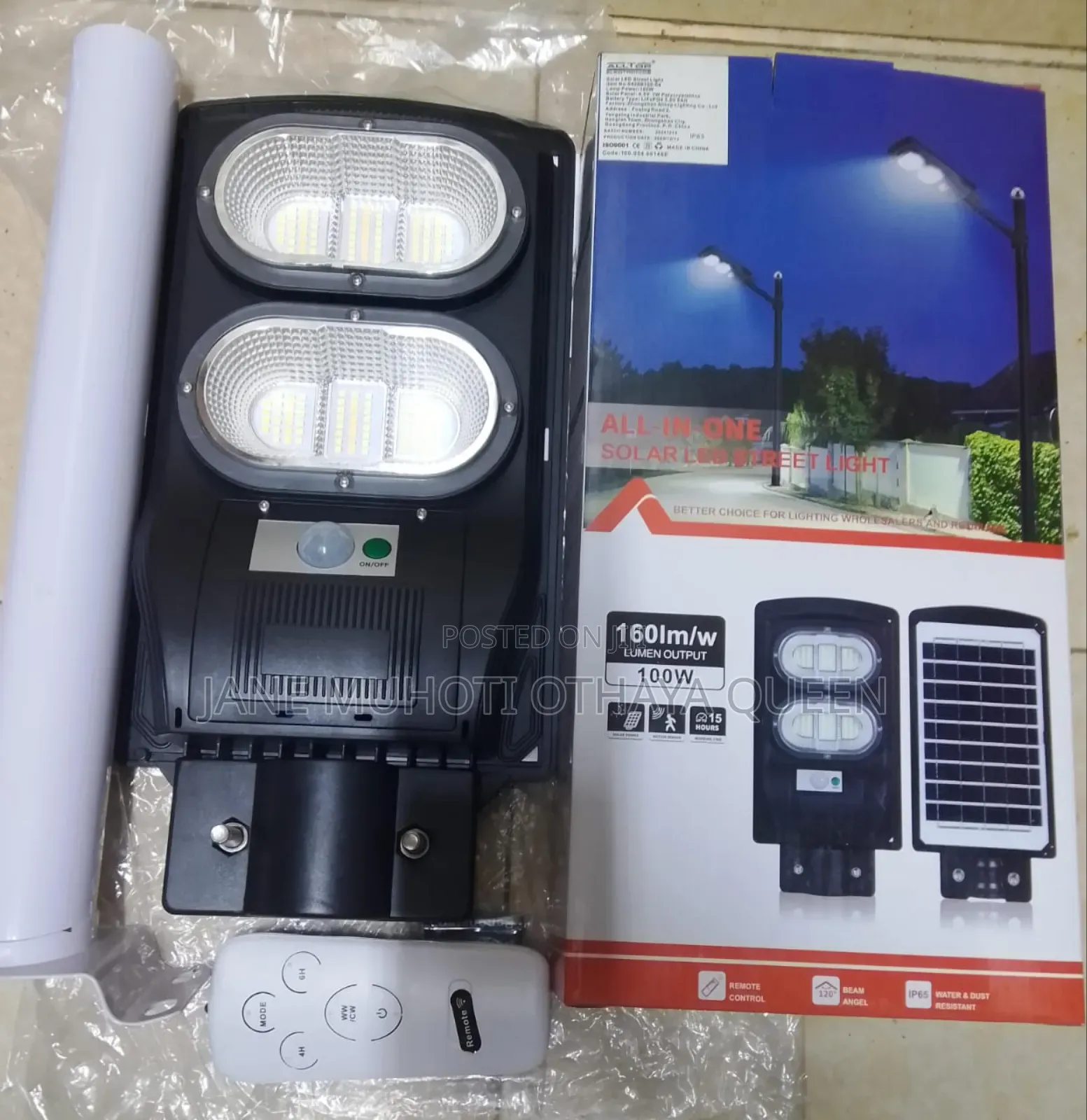 100w Solar Led Streetlight