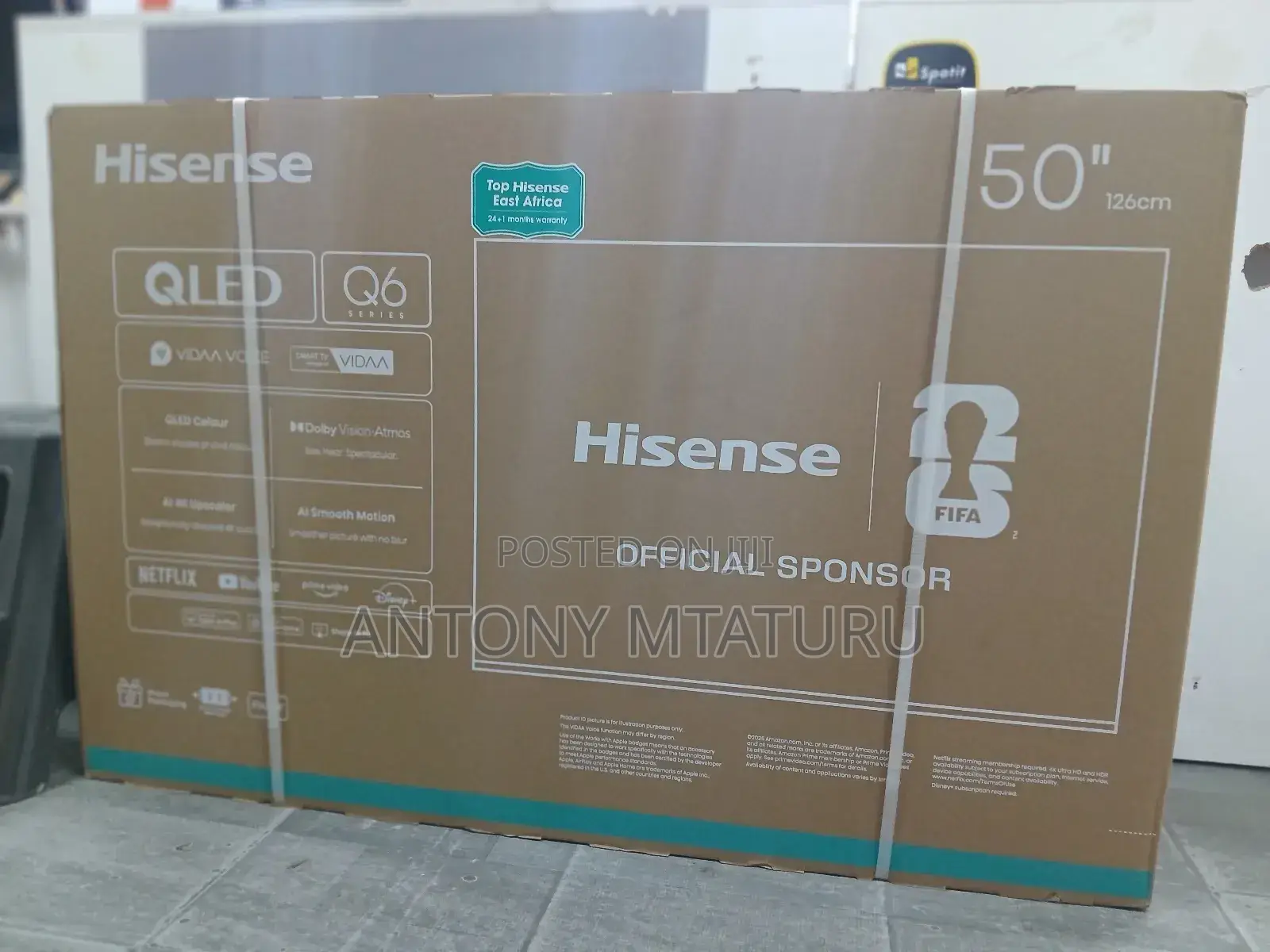 Hisense 50 Inch Qled Smart TV 50q6qken