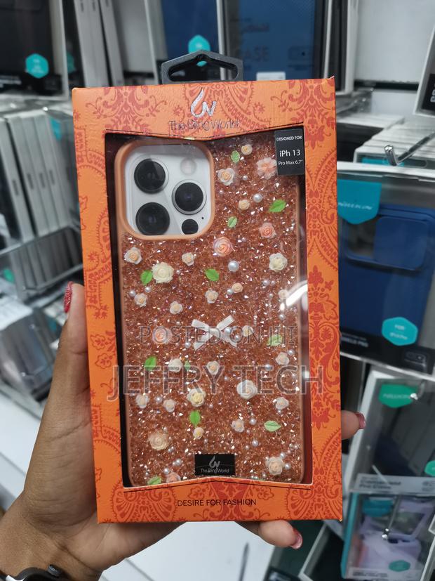 Chanjia iPhone 13 Pro Max Glitter Bling Case Cute Luxury 3d Rhinestone