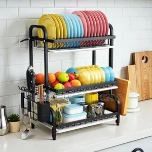 High Capacity 3 Tier Dish Rack Organizer for Modern Kitchens