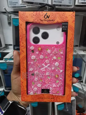 Ifilove Phone 17 Pro Max Glitter Crystal Rhinestone Floral Case