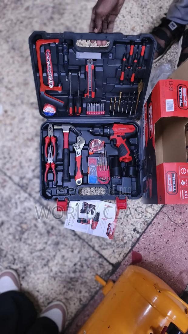 100pc Eff Tool Cordless Drill Set - main view