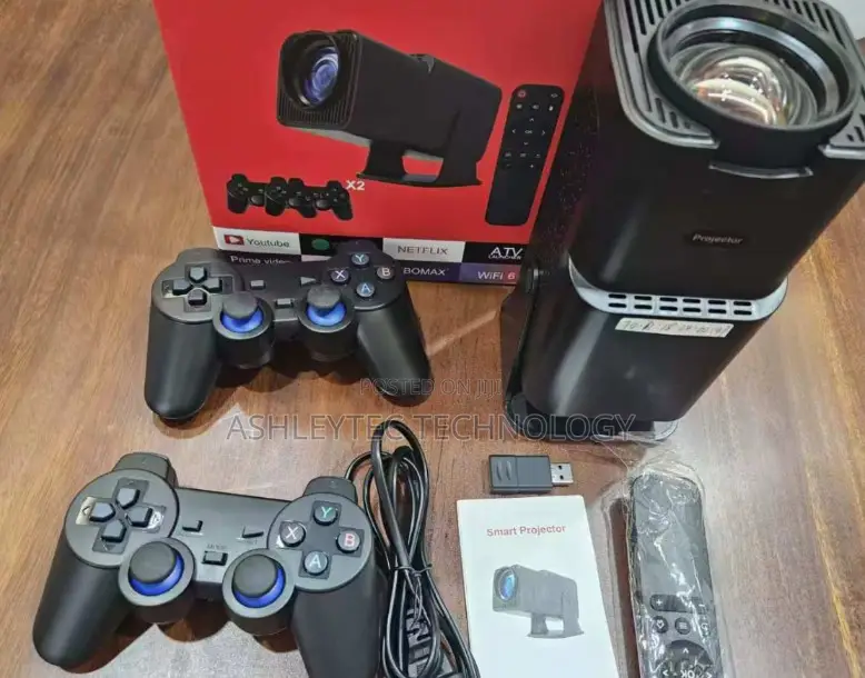 Best Besthy320 Console Gaming Projector 2 Pads Remote and 32gb Sd Card