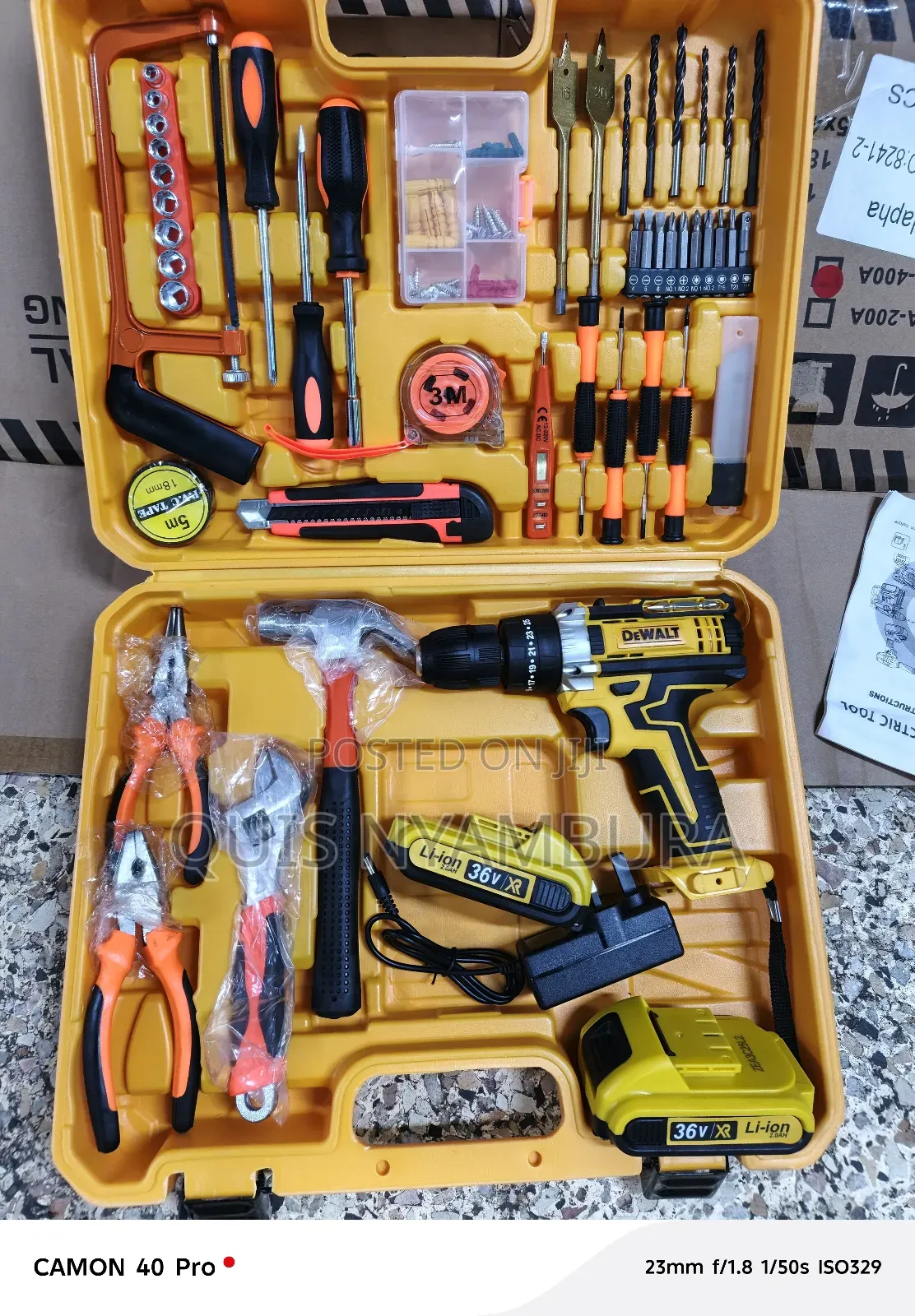 Dewalt Cordless Drill/ Electric Drill Machine With Accessories