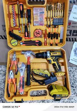 Dewalt Cordless Drill/ Electric Drill Machine With Accessories