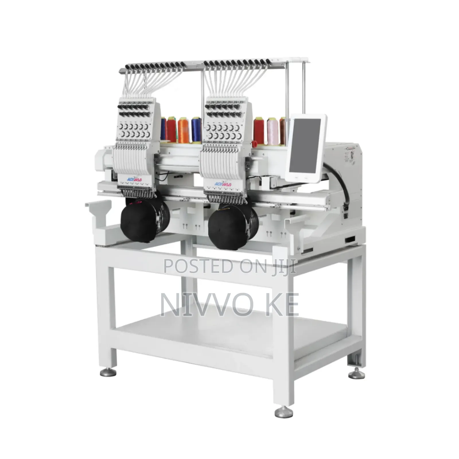 New Efficient Dual Head Multi-Needle (9) Embroidery Machine