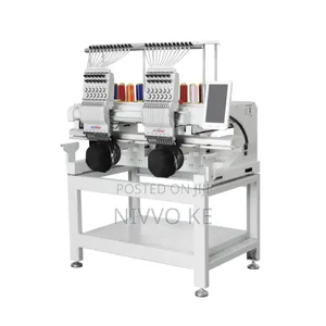 New Efficient Dual Head Multi-Needle (9) Embroidery Machine