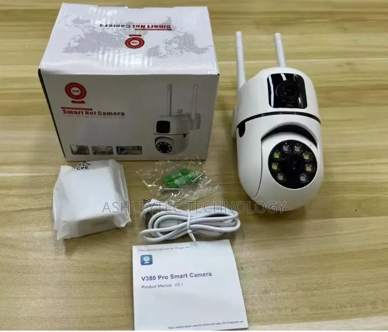 Mounted V380 Pro Dual Lens Smart Wifi Dual Lens Bulb PTZ Camera
