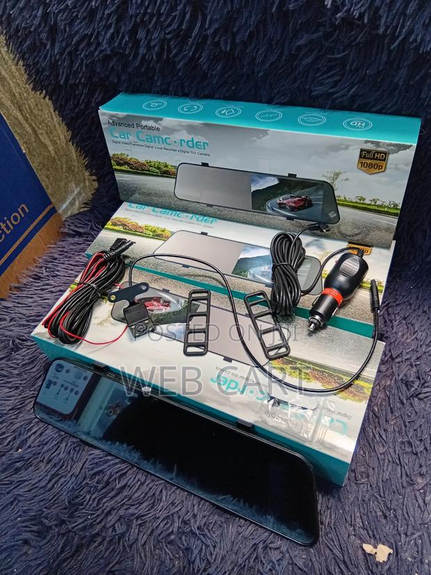 1080p Full Hd Rearview Mirror Dash Camera With Front and Rear - main view