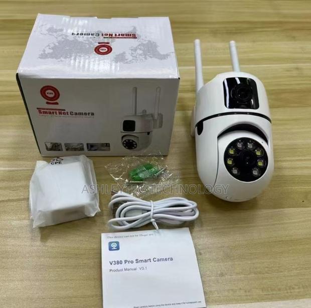 Wall Mouted PTZ Dual Lens Camera V380 Bulb V380 Wifi Camera