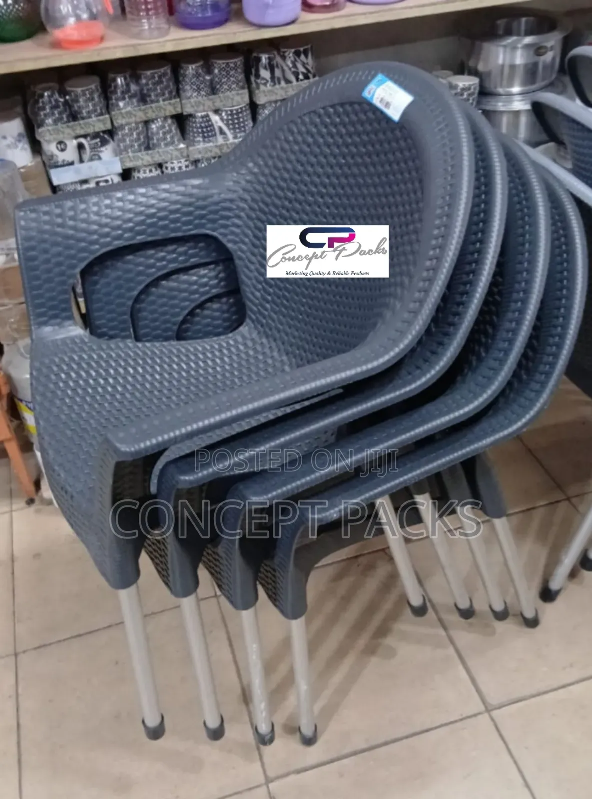 Large Comfortable Plastic Heavy Duty Bamboo Chair.
