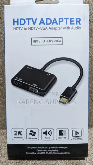 HDTV to Hdtv+Vga Adapter With Audio