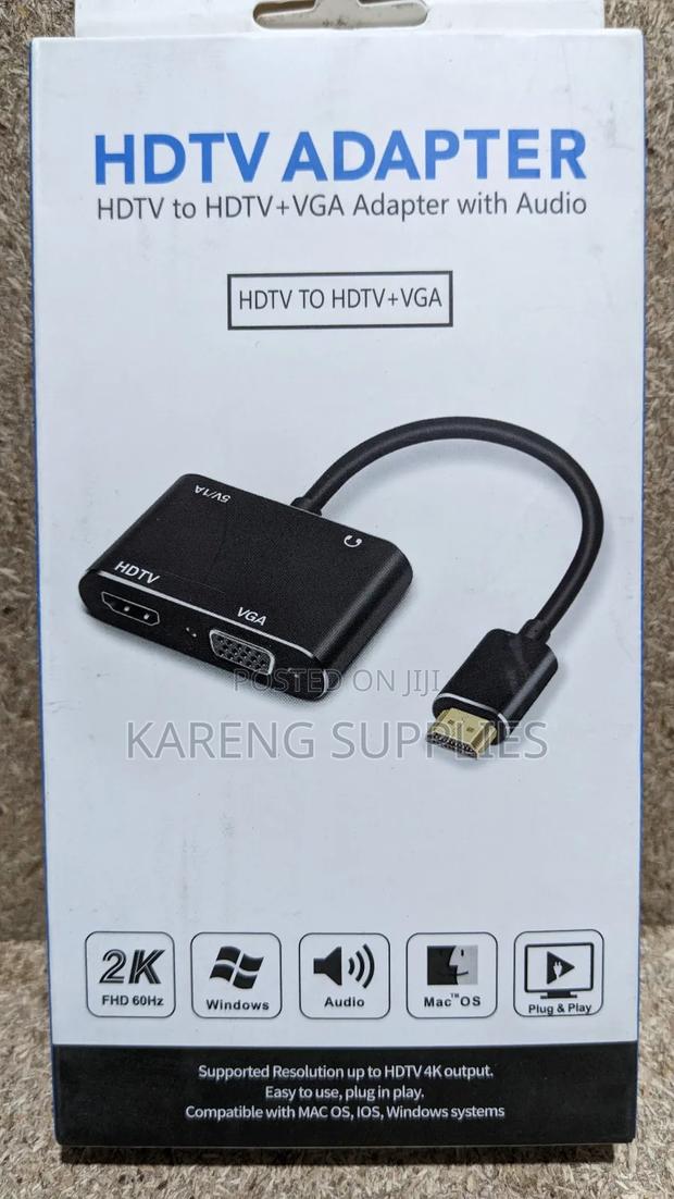 HDTV to Hdtv+Vga Adapter With Audio