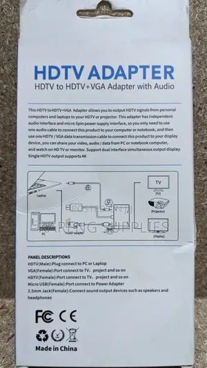 HDTV to Hdtv+Vga Adapter With Audio