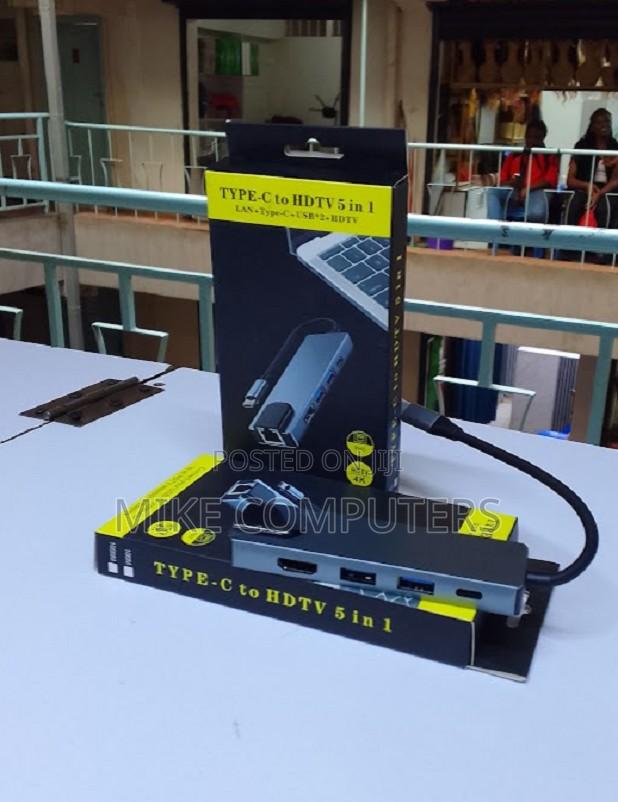 Type-C to HDTV 5 in 1 Multiport Adapter