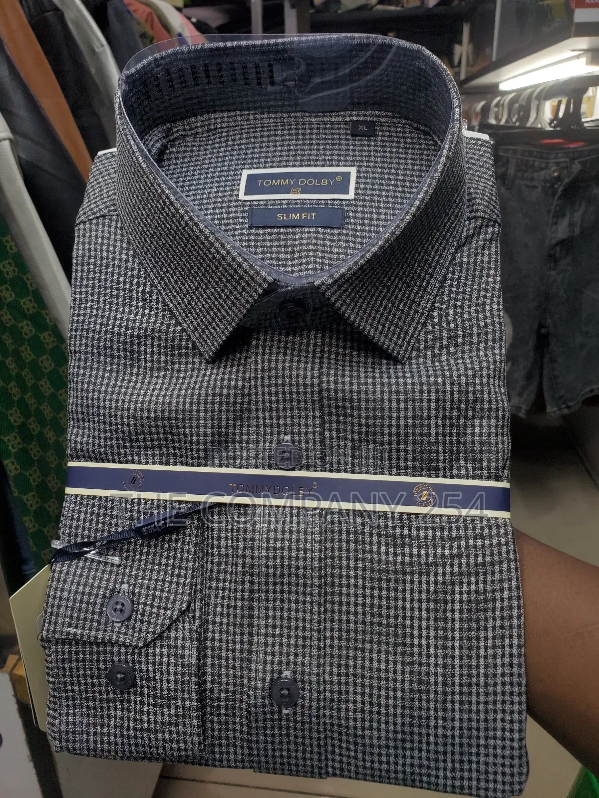 Quality Checked Men Official Casual Long-Sleeved Collar Shirts