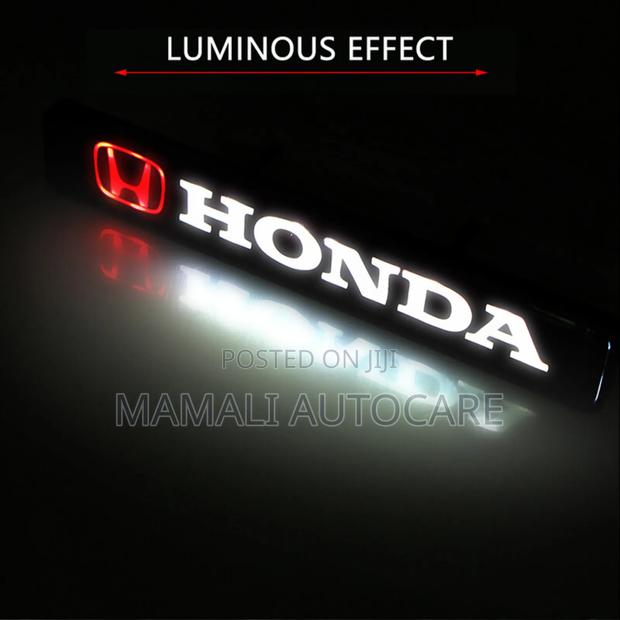 Honda Led Front Grill Emblem – Night Glow Effect - main view